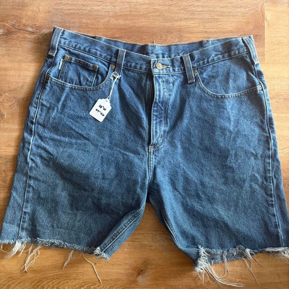 Vintage Carhartt Women's High Waist Cutoff Denim Shorts